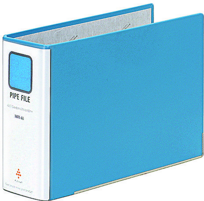 미령문구 2공 A4 파이프 사다리 바인더 세로형 가로형, 9CM홀간격7CM, 하늘색 짧은면(군타입)