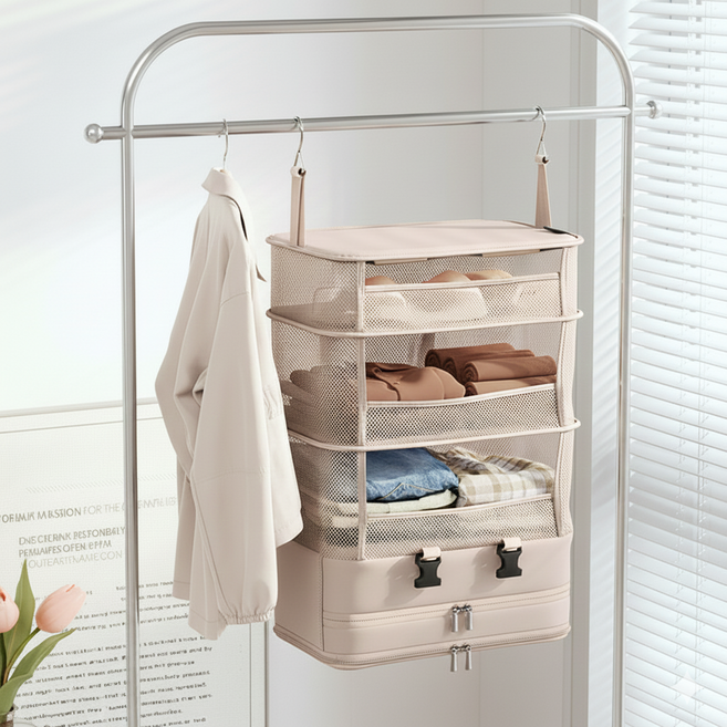 리앤픽 여행용 걸이형 5단 압축 파우치