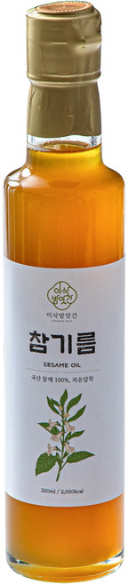 이삭방앗간 국산 저온압착 참기름, 1개, 250ml