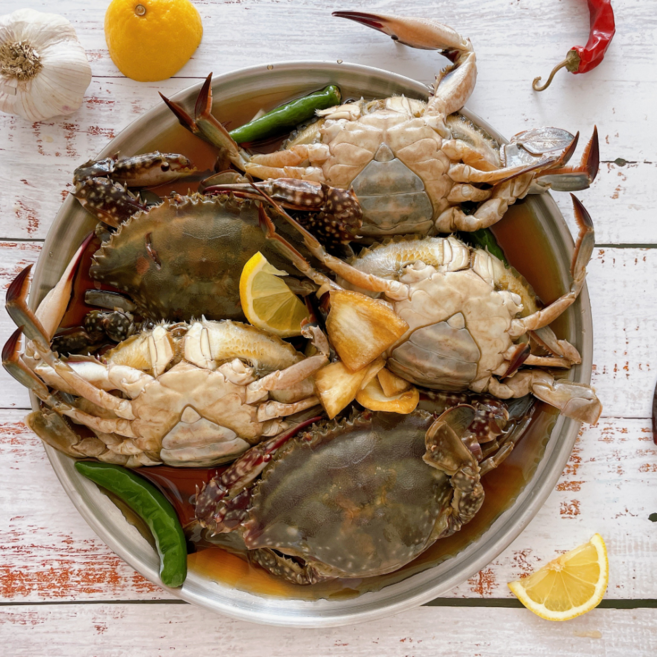 [비비마켓] 국내산 연평도 100퍼센트 알배기 간장게장 중사이즈, 1개, 3kg