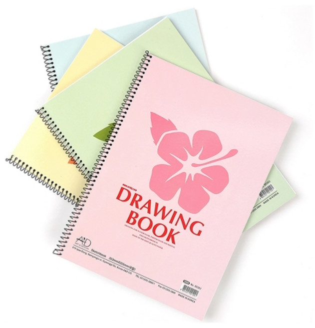 EIG 드로잉스케치북 D5303 8절 220g 미술용품 353mm*255mm 1p 크로키북