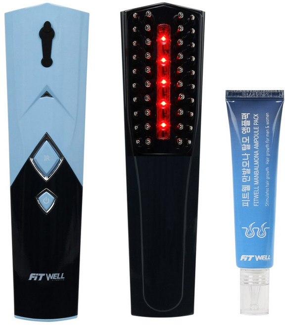 레이저 LED 피트웰 울트라 탈모 두피마사지기 1대, 1세트