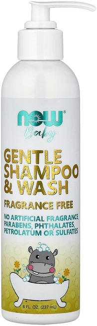 나우푸드 베이비 순한 샴푸 & 워시 무향 237ml (8 fl oz) NOW-08233 - 쿠팡