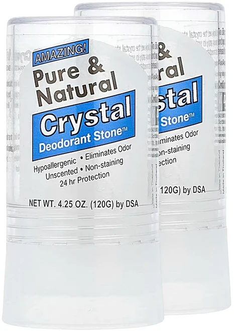 타이 데오드란트 스톤 어메이징 퓨어 앤 내추럴 크리스탈 120g 2팩, 2개 - 쿠팡
