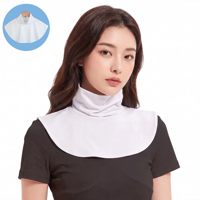 자외선차단 냉감 골프목토시 여름 쿨 넥워머, 1개, 화이트