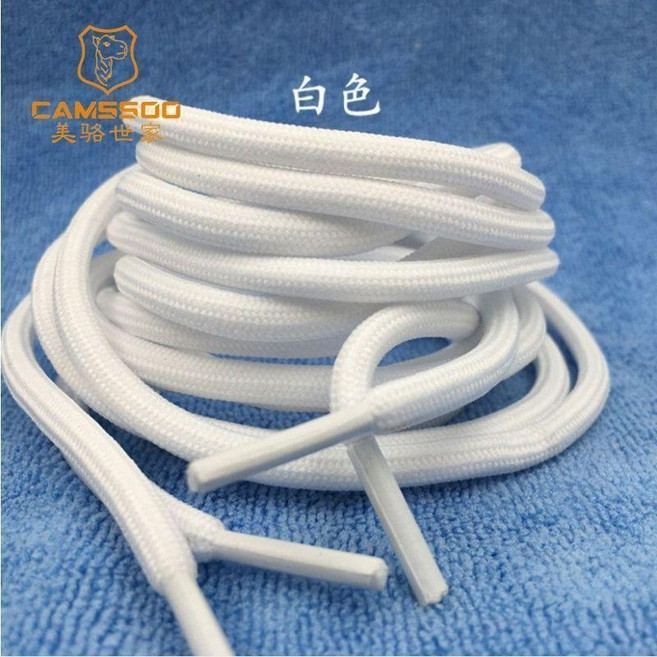 無品牌 鞋帶 圓形緊密 0.8米, 1個, 4雙裝 白色,1米 適用4-5對鞋孔