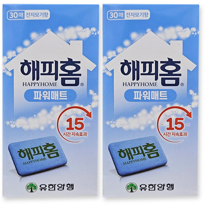 유한양행 해피홈 파워매트 리필, 30개입, 2개