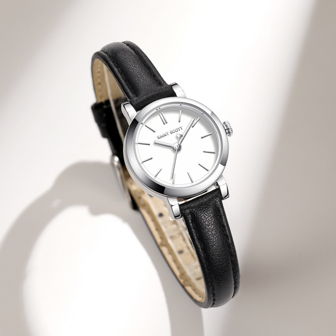 [세인트스코트] 클래식 데일리 가죽 여성시계+선물포장+쇼핑백증정ST8006
