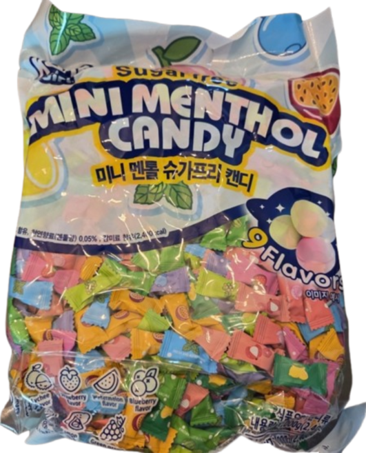 케케걸 미니 멘톨 슈가프리 캔디, 1kg, 1개