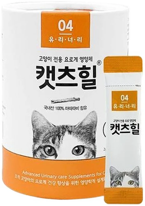 캣츠힐 유리너리 고양이 영양제 2g 방광염 요로건강 30개 요로건강, 유리너리+스트레스 - 쿠팡
