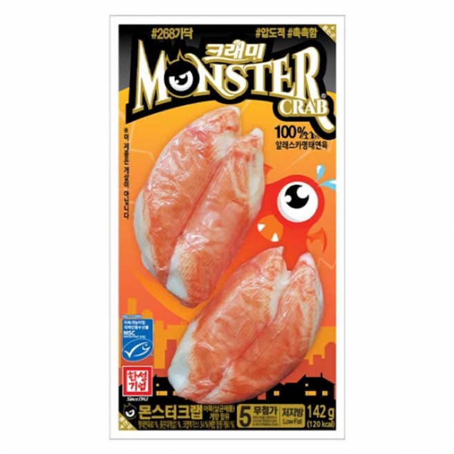 한성 100%알래스카명태연육 몬스터크랩, 142g, 20개