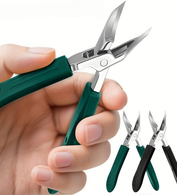 파고드는 내성발톱 두꺼운발톱 사선형 손발톱깎이 프로 3.0 깊은발톱 케어, 2개, 그린