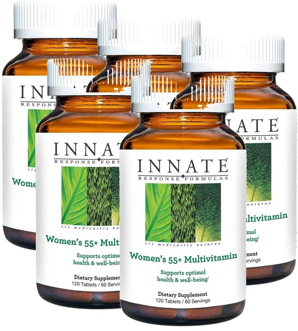 이네이트 55세이상 여성용 멀티비타민 INNATE Response Formulas Women 55+ Multivitamin, 5개, 120정 - 쿠팡