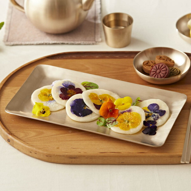 [놋향] 방짜유기 직사각접시, 유기그릇, 1개