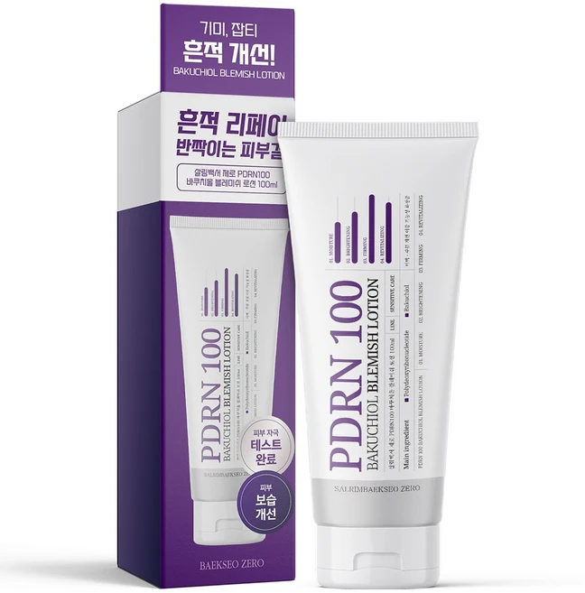[피부 보습 173% 개선] 살림백서 제로 PDRN 바쿠치올 로션 100ml 블래미쉬 기미 잡티 흔적 완화 저자극 주름개선 에멀젼, 1개 - 쿠팡
