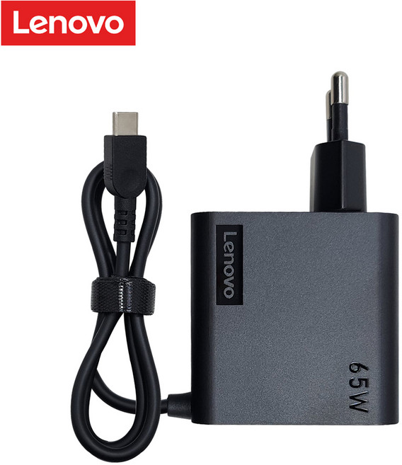 레노버 정품 65W C타입 노트북용 PD 충전기 일체형 ADLX65ULGR2A, 1개