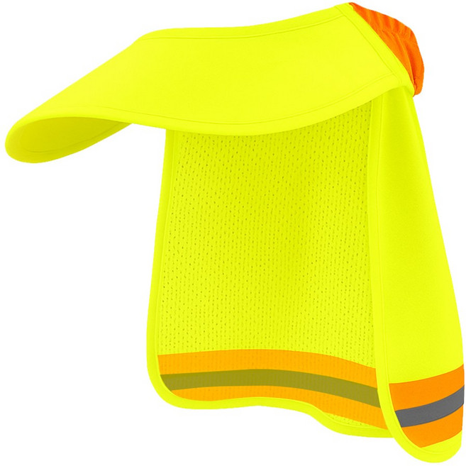 아띠꼴로 용광로 날씨 필수템 안전모 햇빛가리개 썬캡 그늘막 모자, 형광옐로우, 2개