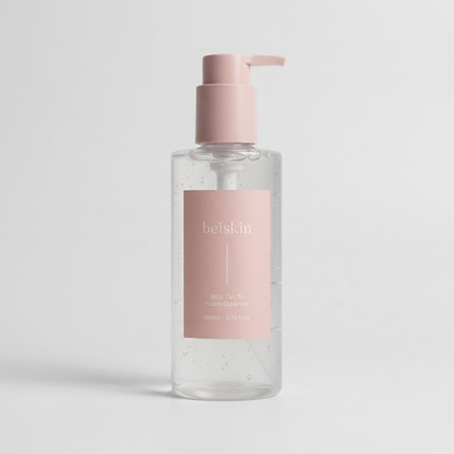 [촉촉 모공쫀쫀] 베이스킨 마일드 젤 투 폼 클렌저 [재구매율 1위], 1개, 200ml