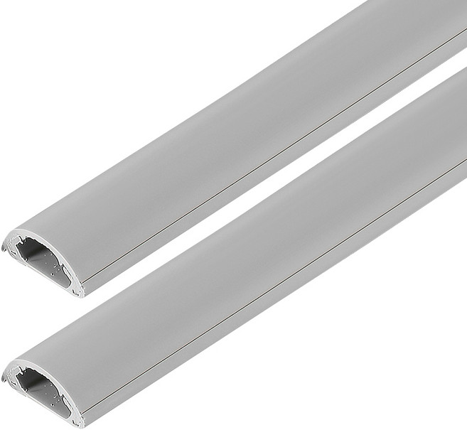 고강도 반달 전선 몰딩 1호 백색 회색 미색 우드색 밤색 랜선 케이블 선정리 전선보호 쫄대, 1개