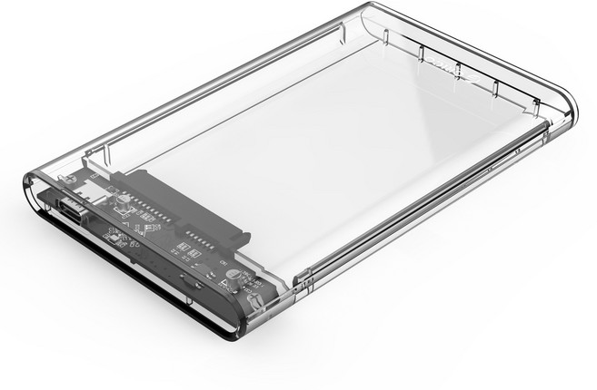 오리코 2.5형 C타입 투명 외장 SSD 케이스, 1개, 2139C3