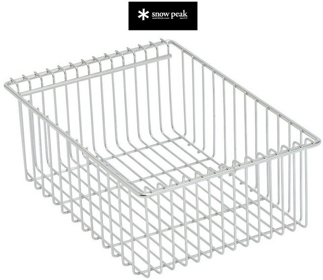 스노우피크 IGT 매쉬 트레이 바구니 와이어 폴딩 바스켓 CK-225, 쉘로우