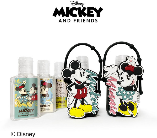 디즈니 휴대용 손소독제 미키마우스 손세정제 미니마우스 30mlX3 케이스 패키지