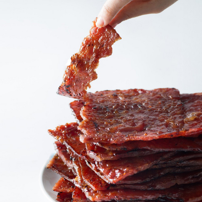 프리미엄 한우육포 훈제육포 돼지고기, 모든훈제 한돈육포 순한맛, 1개, 100g