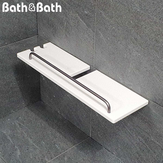 인조대리석 슬라이더바선반 욕실선반 화장실선반 벽선반 바스앤바스 BB-140 W Slider Bar, BB-140 W 선반