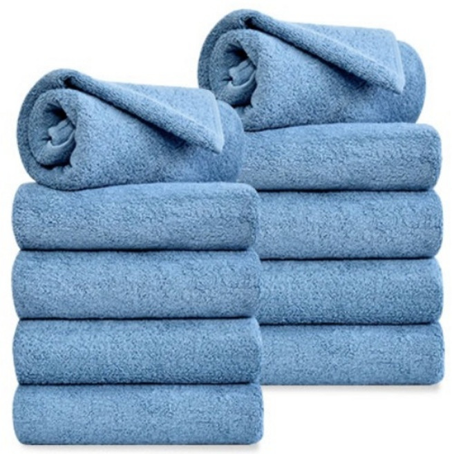 코튼앨리 호텔 수건 150g 코마사 세면 타올, 스카이블루, 10개