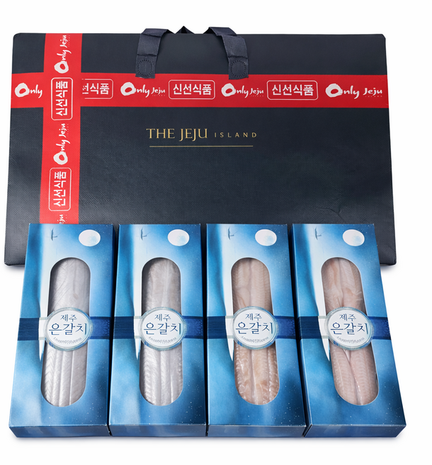 제주 산지직송 손질 은갈치, 1세트, 은갈치 세트 (은갈치2개+순살2개 총1.2kg)가방포함