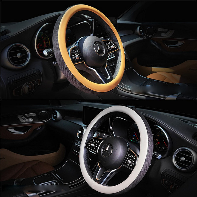 나파가죽 실리콘 핸들커버 벤츠 GLB200d 220 250 35AMG, 02 미스티그레이-미스티그레이