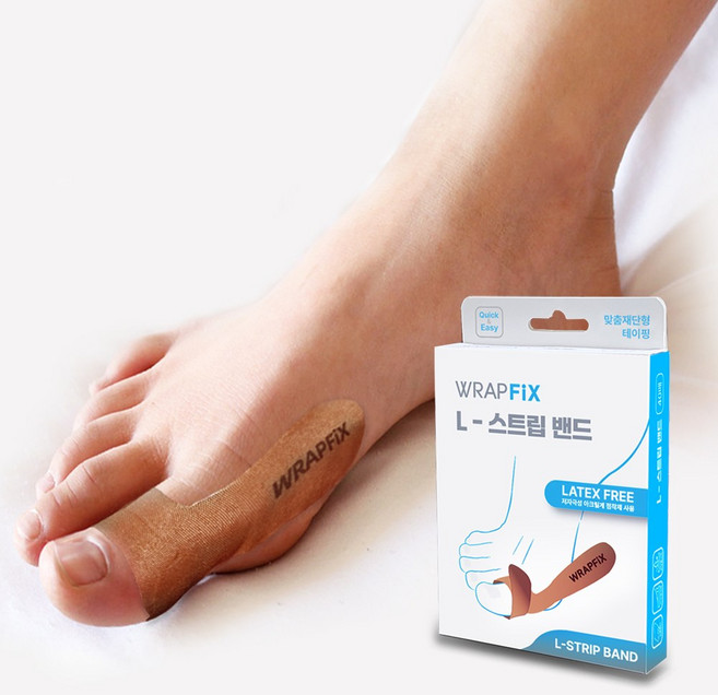 랩픽스 L스트립 밴드 무지외반 자세고정 변형방지 테이프, 1개, 40매입