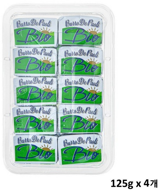 [동서남북] 파오리 유기농 버터, 125g, 4개