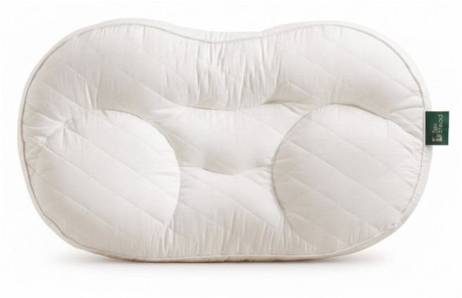 텍스스테드 순면 양모 경추 깊은잠 베개, 화이트, 1개