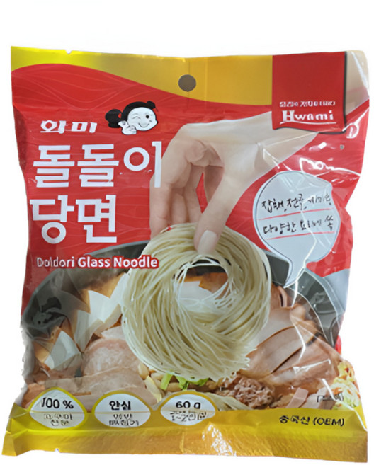 화미 돌돌이 당면, 20개, 60g
