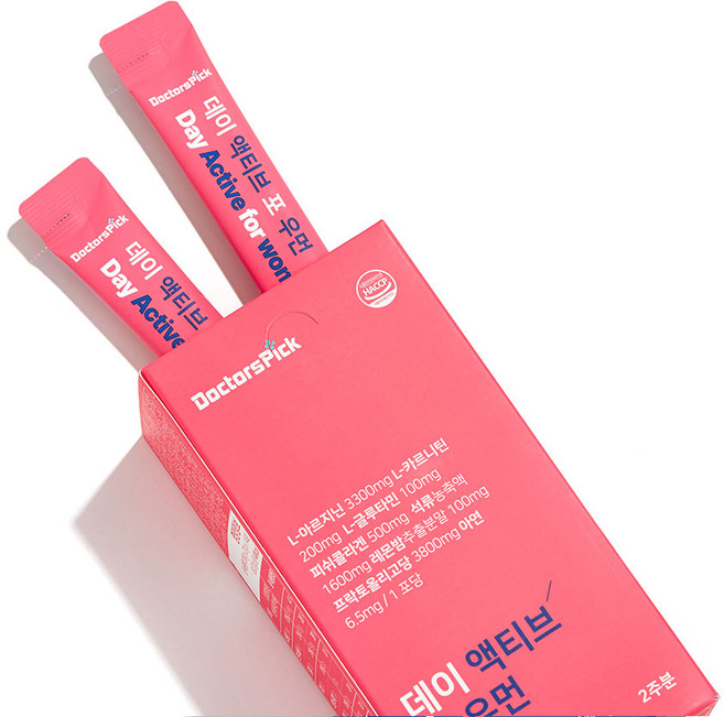 [닥터스픽] 데이 액티브 포 우먼 아르기닌 아연 프리바이오틱스 아미노산, 280g, 1박스