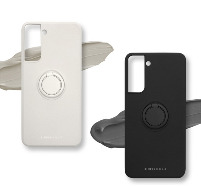 갤럭시 S25 S25울트라 물감 컬러 심플 실리콘 스웨이드 일체형 링고리 큐티 마그네틱 케이스 S25플러스