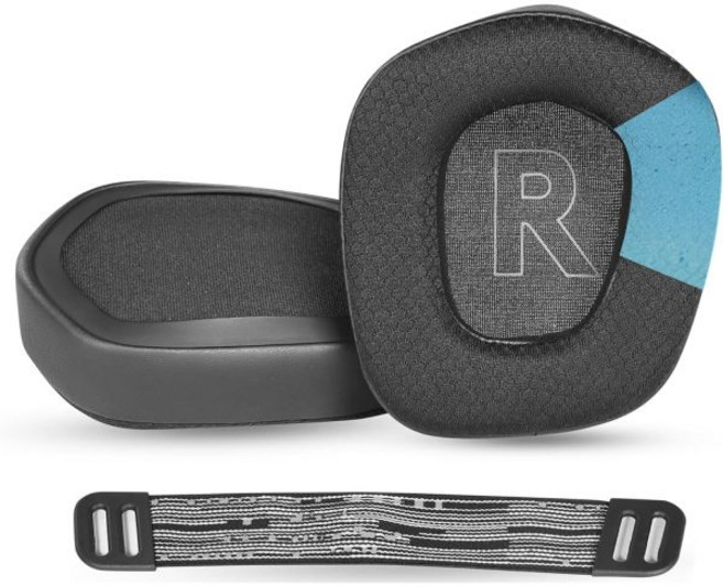 HTINDUSTRY 로지텍 G733 G535 G335 헤드셋용 이어패드 쿠션 및 헤드밴드 교체 세트 (통기성 원단 쿨링 젤 레이어 포함) 113366, HTINDUSTRY 로지텍 G733, G535, G33