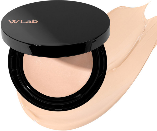 더블유랩 셀피 빅 커버 쿠션, 1개, 02 라이트베이지