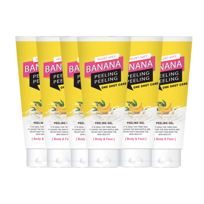 바나나 필링필링젤 6종 12종 옵션 구성 순한 데일리 필링 부드러운 각질 케어 꽃가루세정 미세먼지 딥클렌징, 12개, 200ml