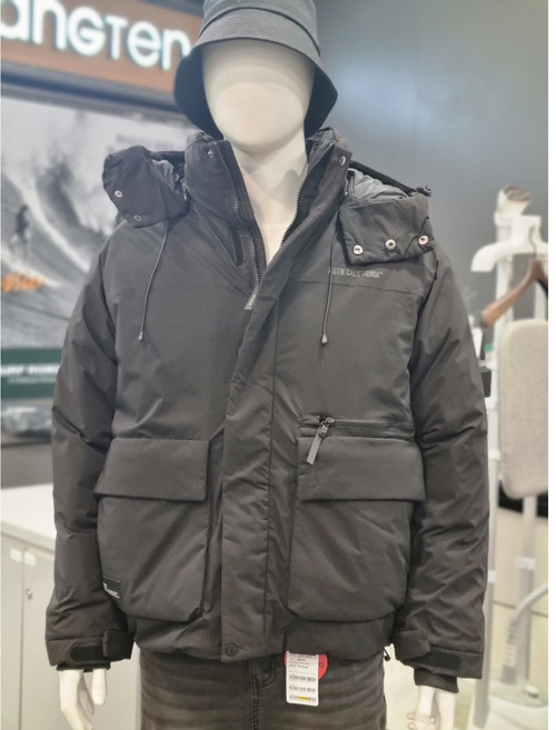 행텐공용 덕다운 후드 디테쳐블 푸퍼패딩-블랙10490013811 [NC경산점]