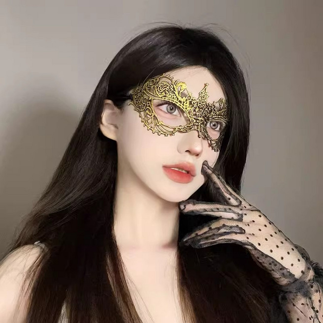 더바몰 무도회 반가면 할로윈 가면 코스프레, A타입, 1개, 골드