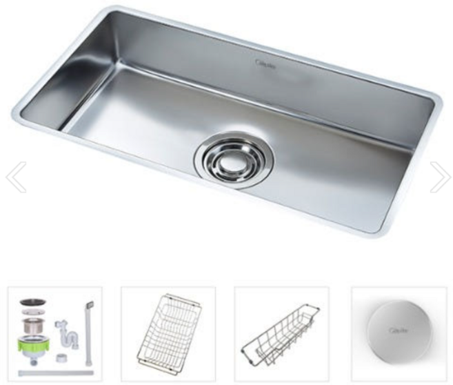 깜뽀르테 사각 싱크볼, 1개