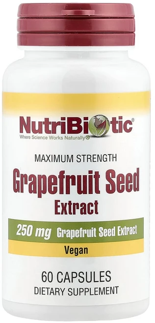 뉴트리바이오틱 NutriBiotic 자몽종자추출물 250mg 60캡슐, 60정, 1개 - 쿠팡