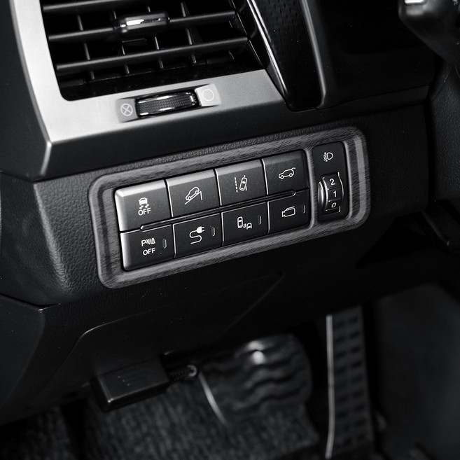 유투카 호환 올뉴 렉스턴 G4 렉스턴 크러쉬 패드 커버 우드 카본 몰딩 자동차 튜닝 용품, 무광우드