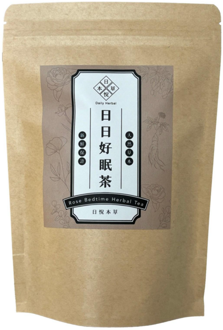 日悅本草 日日好眠茶 (酸棗仁/百合/麥門冬/玫瑰/茯苓/蓮子/紅棗) 台灣接單製作 漢方養生茶包, 11g, 1個, 10個裝