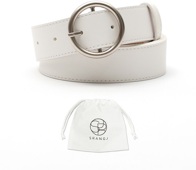 에스랑제이 여성 정장 캐주얼 무광 링 벨트 S65c