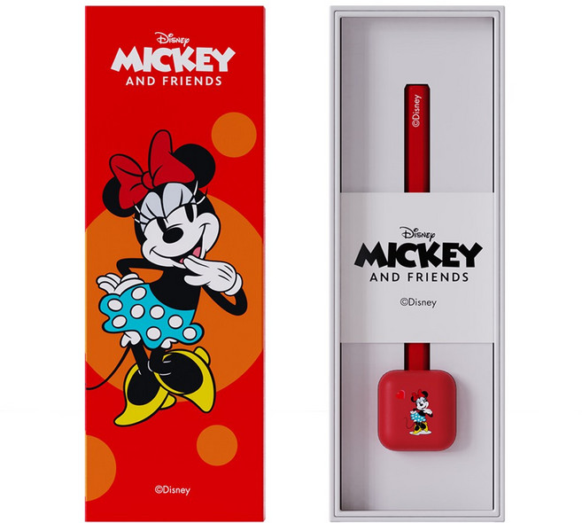 깎지 않는 연필 자이 탄소펜 디즈니 시리즈 무한연필, 스탠드 미니 레드, 1개