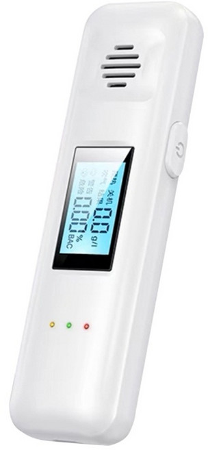 酒精測試儀 USB充電式 非接觸式酒精濃度檢測器, 1個