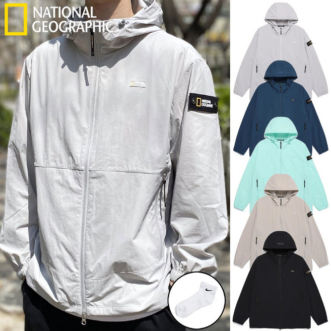 [백화점정품 AS] 내셔널지오그래픽 바람막이 남성 자켓 경량 점퍼